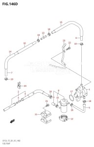 DF150 From 15002F-310001 (E01 E40)  2013 drawing FUEL PUMP (DF150Z:E40)