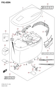 DF250A From 25003P-710001 (E03)  2017 drawing ENGINE COVER (DF300A:E03)