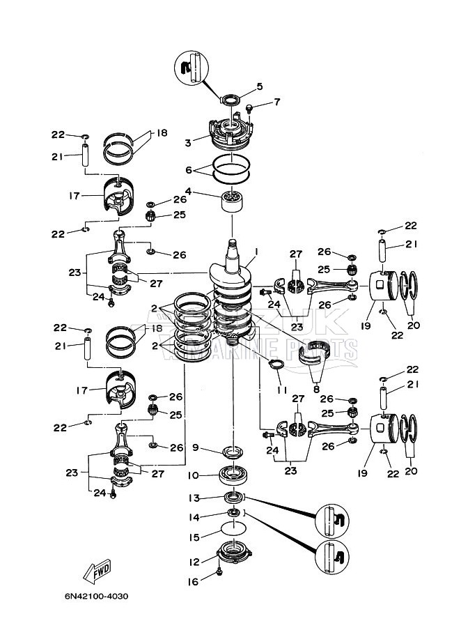 CRANKSHAFT--PISTON