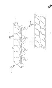 Outboard DF 300B drawing Intake Manifold