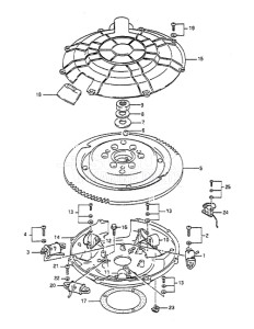 Outboard DT 65 drawing Magneto