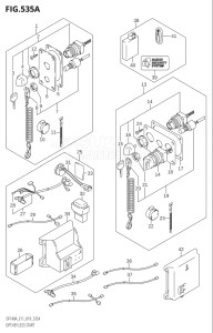 11503Z-910001 (2019) 115hp E11 E40-Gen. Export 1-and 2 (DF115AZ) DF115AZ drawing OPT:KEY LESS START (E11,E03)