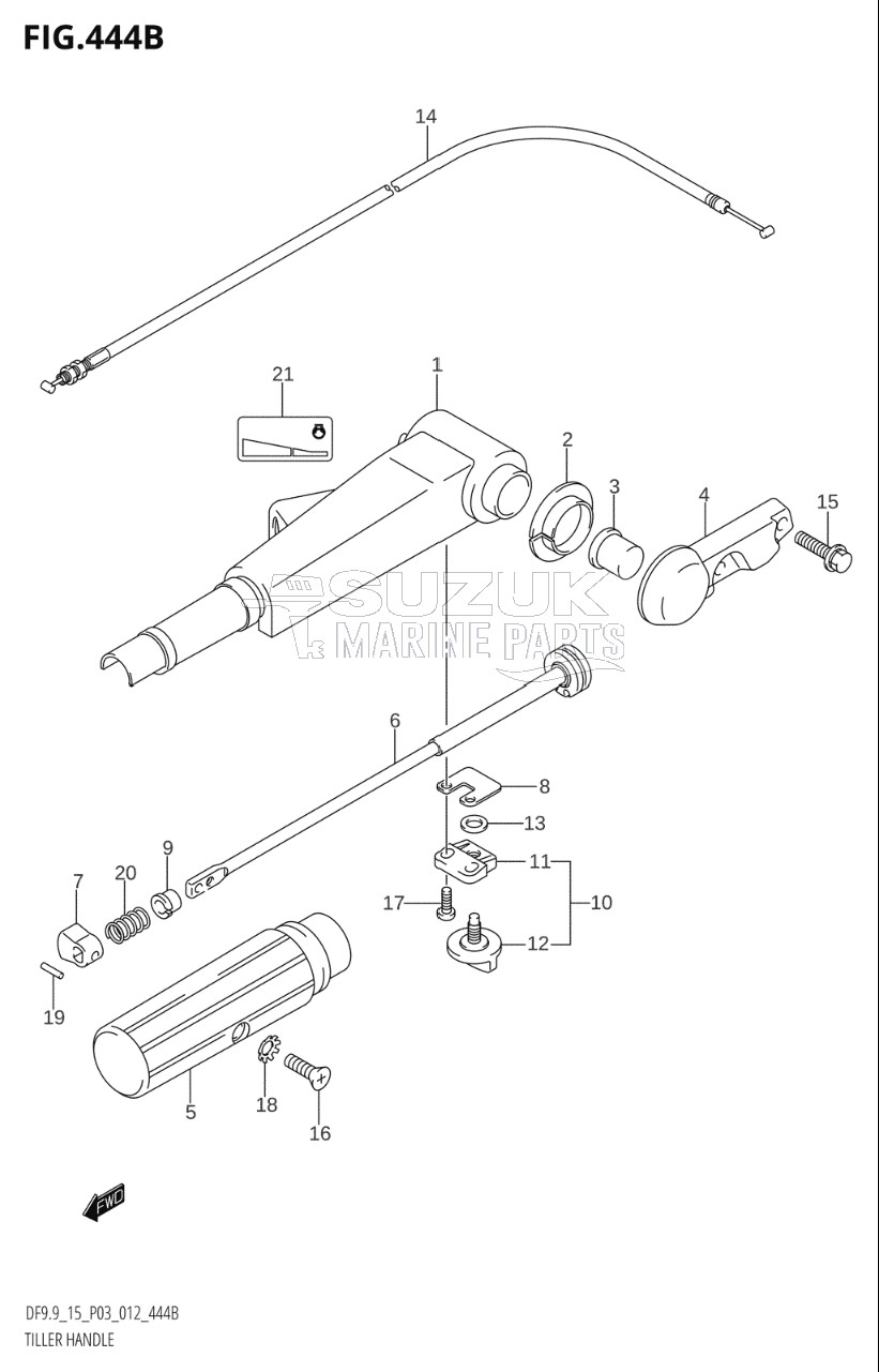 TILLER HANDLE (DF15:P03)