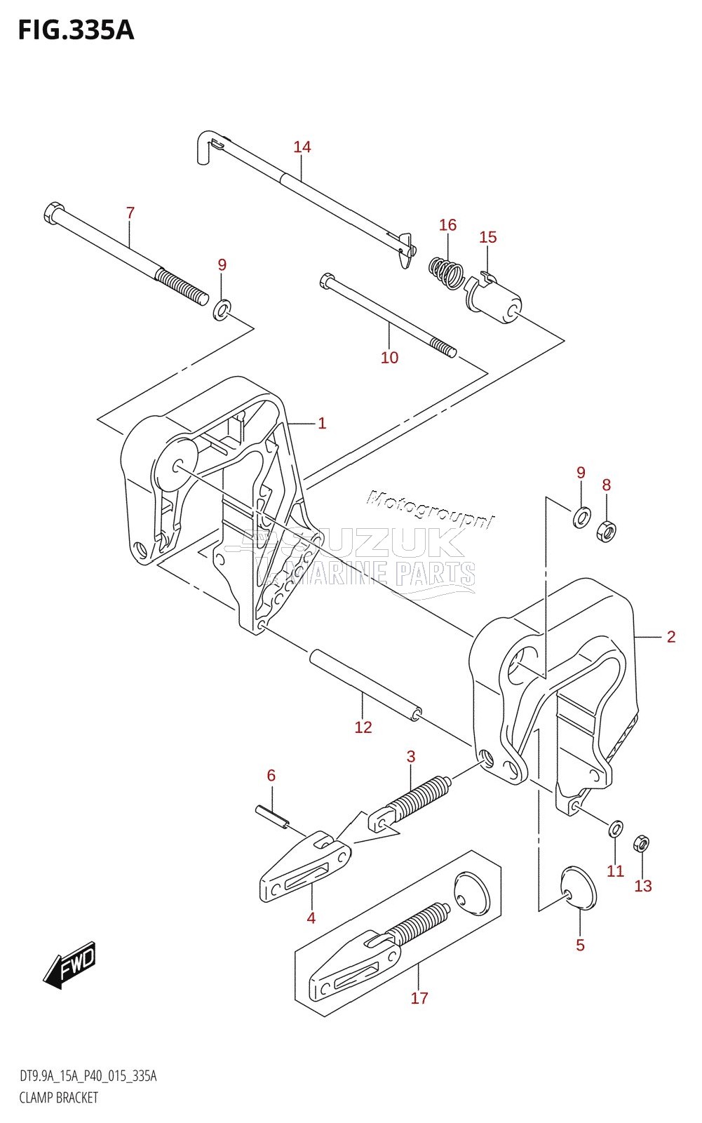 CLAMP BRACKET (DT9.9A:P40)