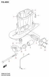 DF200A From 20003F-510001 (E01 E40)  2015 drawing DRIVE SHAFT HOUSING (DF200AZ:E01)