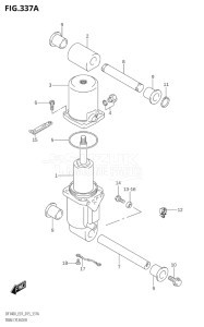 14003Z-510001 (2005) 140hp E01 E40-Gen. Export 1 - Costa Rica (DF140AZ) DF140AZ drawing TRIM CYLINDER (DF100AT:E01)