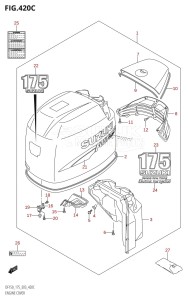 DF175T From 17502F-010001 (E03)  2010 drawing ENGINE COVER ((DF175T,DF175Z):(K6,K7,K8,K9))