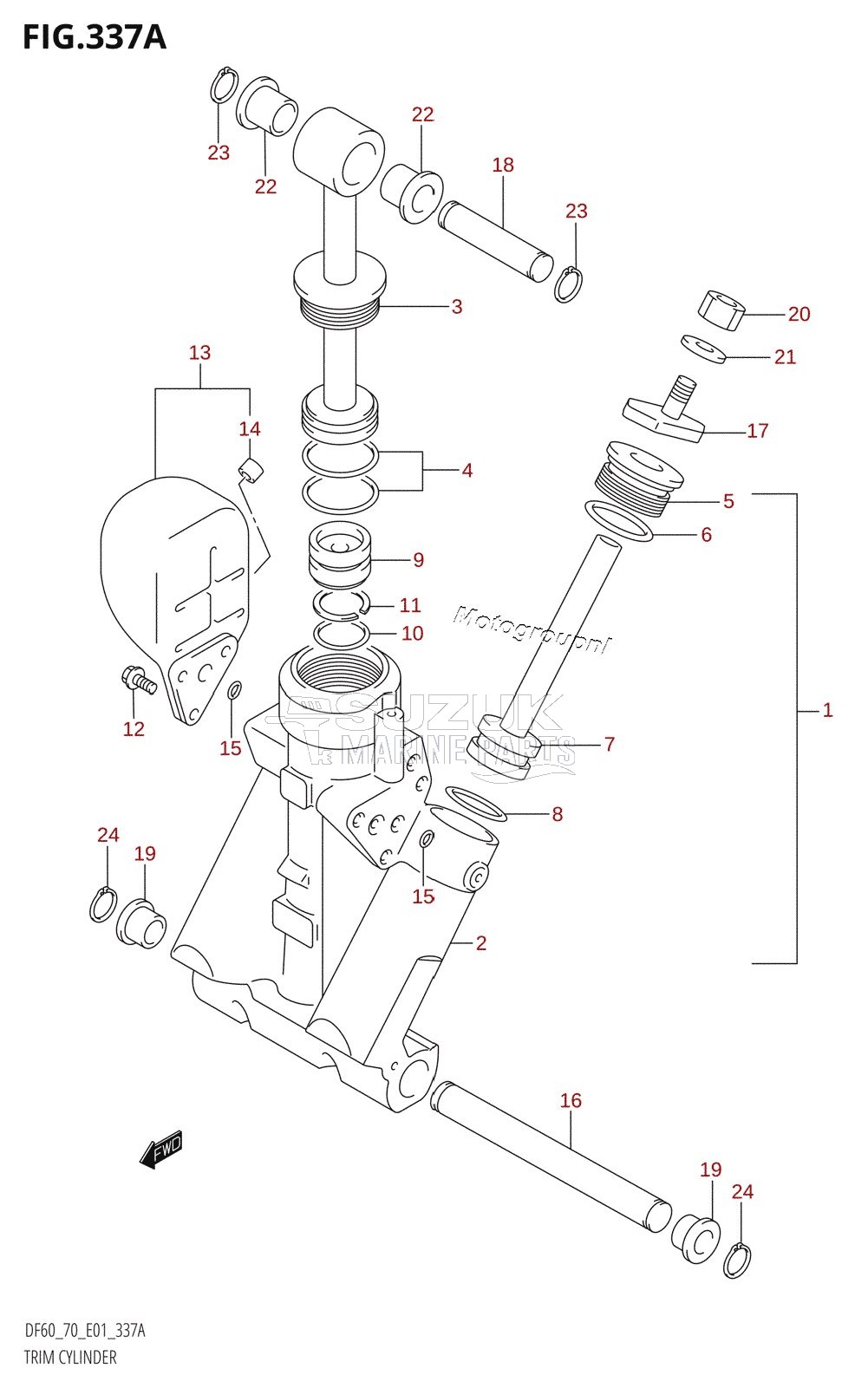 TRIM CYLINDER (W,X,Y)