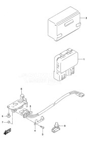 DF 30A drawing PTT Switch Tiller Handle w/Power Tilt