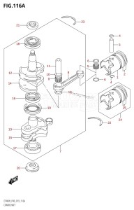 DT40 From 04005K-910001 ()  2019 drawing CRANKSHAFT (DT40W,DT40WR)