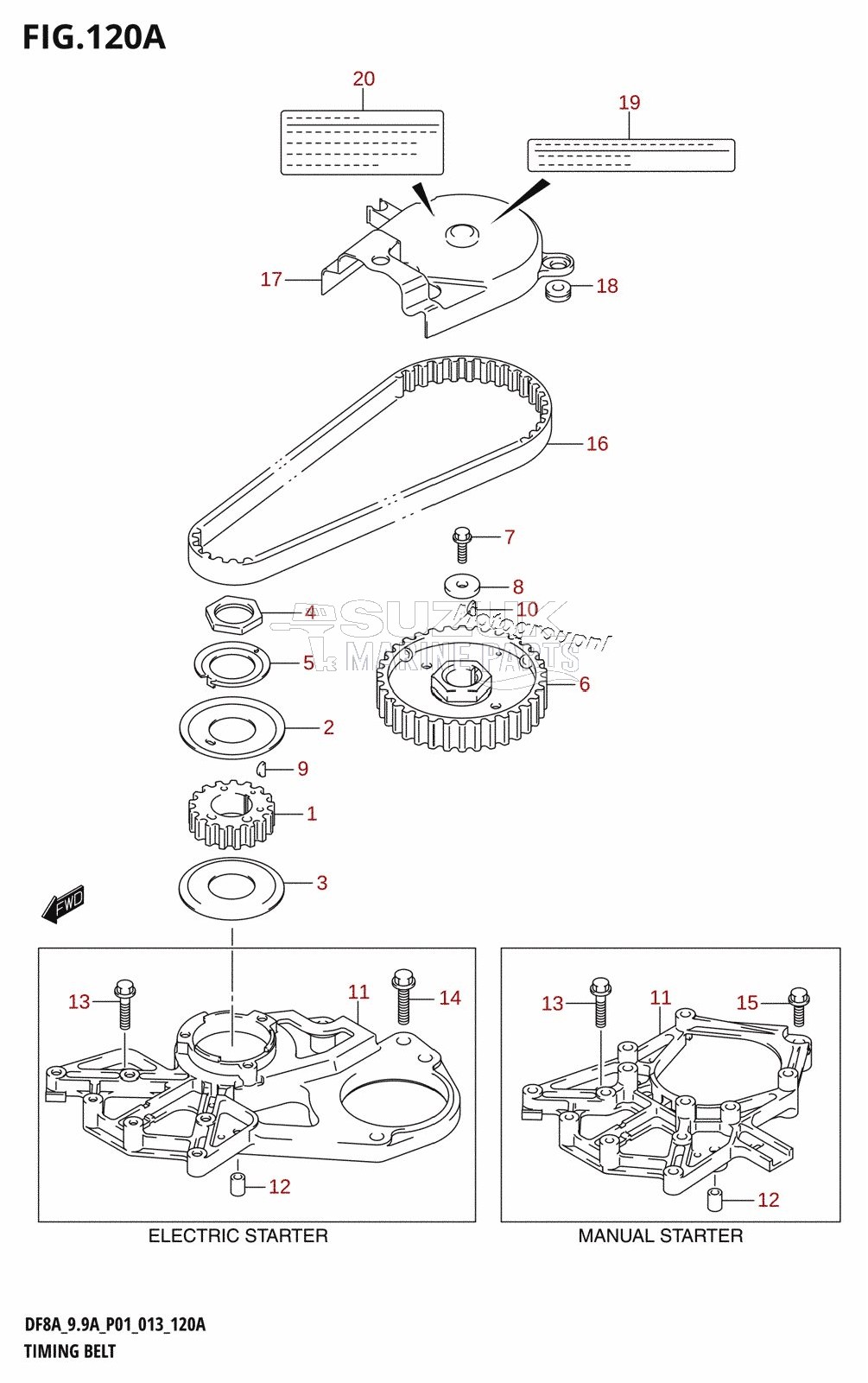 TIMING BELT (DF8A:P01)