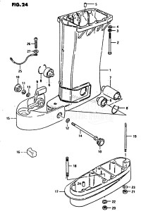 DT50 From 05001k-601361 till 601714 ()  1986 drawing DRIVESHAFT HOUSING