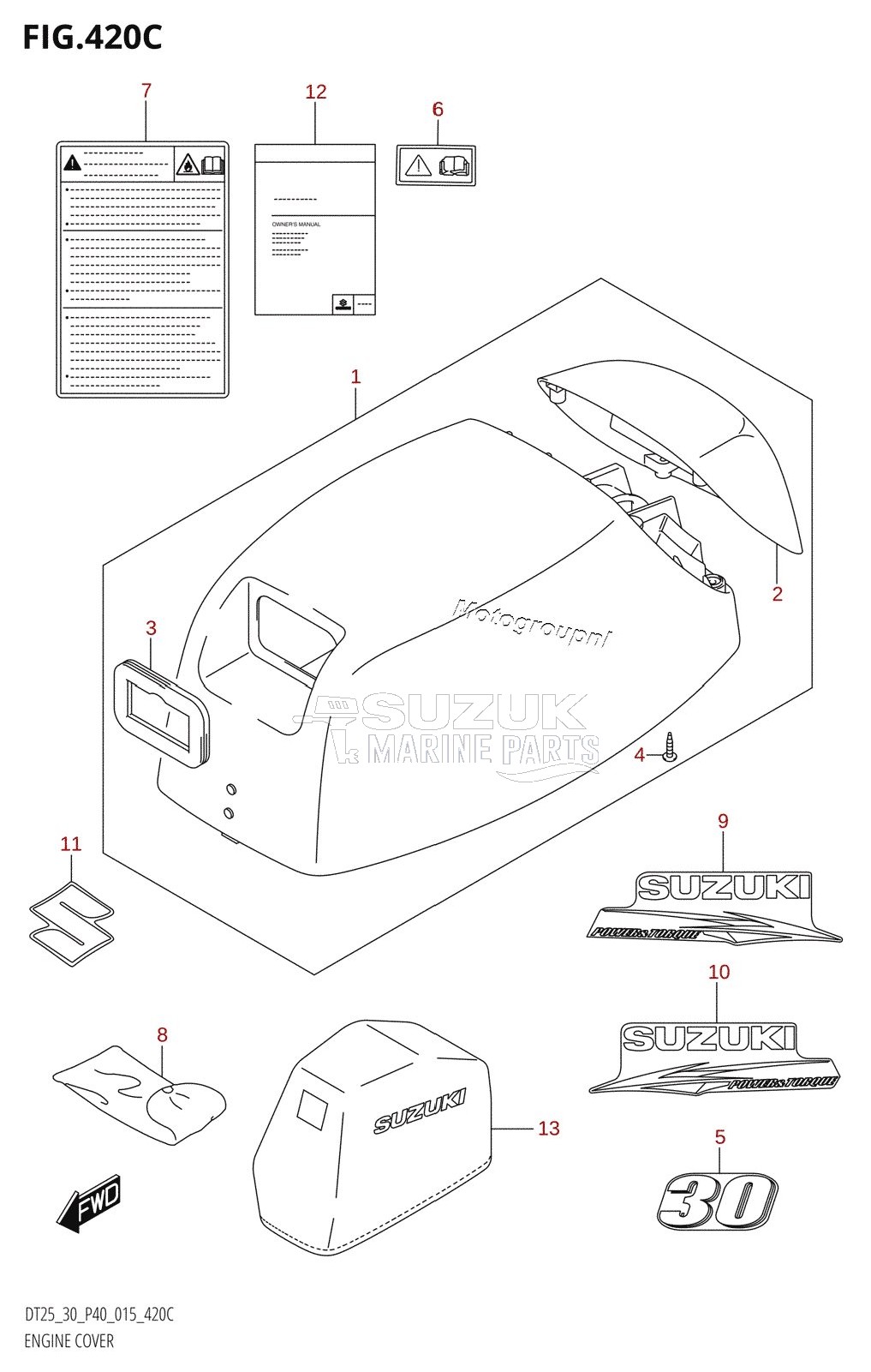 ENGINE COVER (DT30R:P40)