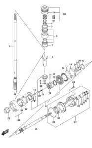 DF 150 drawing Transmission (C/R) (Model: ZG)