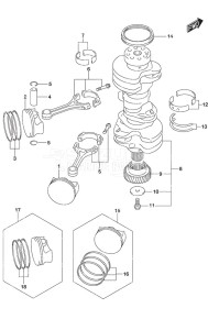 DF 300B drawing Crankshaft