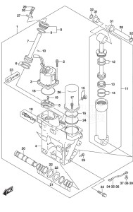 Outboard DF 250AP drawing Trim Cylinder