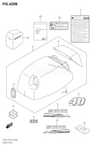 DT40 From 04005-610001 ()  2016 drawing ENGINE COVER (DT40W:P90)