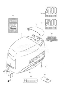 DF 50 drawing Engine Cover