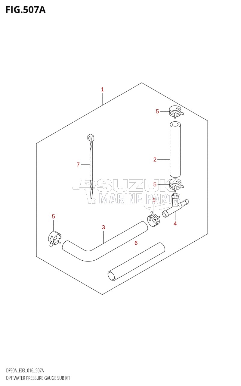 OPT:WATER PRESSURE GAUGE SUB KIT