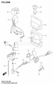 DF200T From 20002F-440001 (E01 - E40)  2024 drawing PTT SWITCH /​ ENGINE CONTROL UNIT (DF200T,DF200Z,DF225T,DF225Z,DF250T,DF250Z)