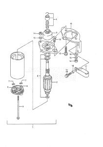 Outboard DT 8c drawing Starting Motor