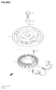 DF25 From 02503F-310001 (E01)  2013 drawing MAGNETO (DF25Q:E01)