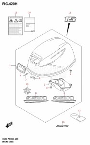 DF15A From 01504F-040001 (E01)  2020 drawing ENGINE COVER ((DF15A,DF15AR,DF15AT):(022,023))