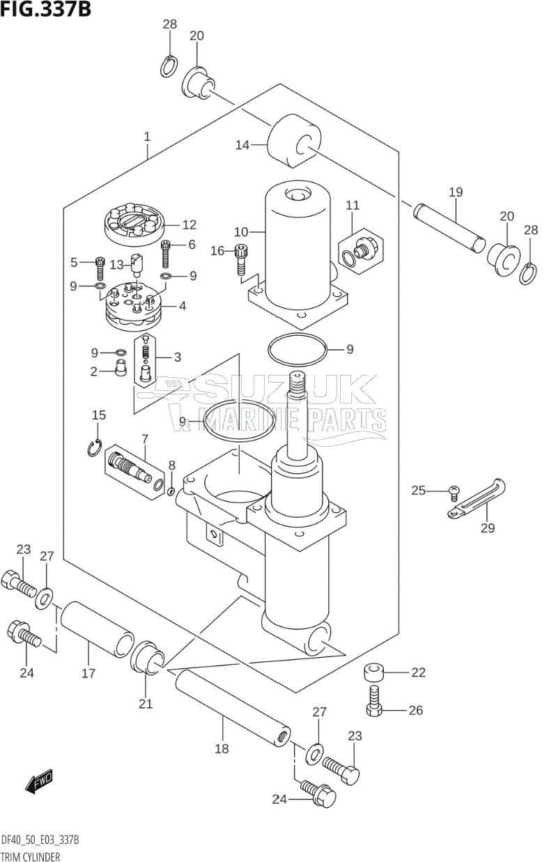 TRIM CYLINDER ((DF40T,DF50T):(K1,K2,K3,K4,K5,K6,K7,K8,K9,K10))