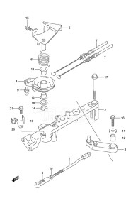 DF 175 drawing Throttle Rod