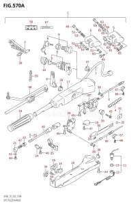 DF60 From 06001F-251001 (E03)  2002 drawing OPT:TILLER HANDLE