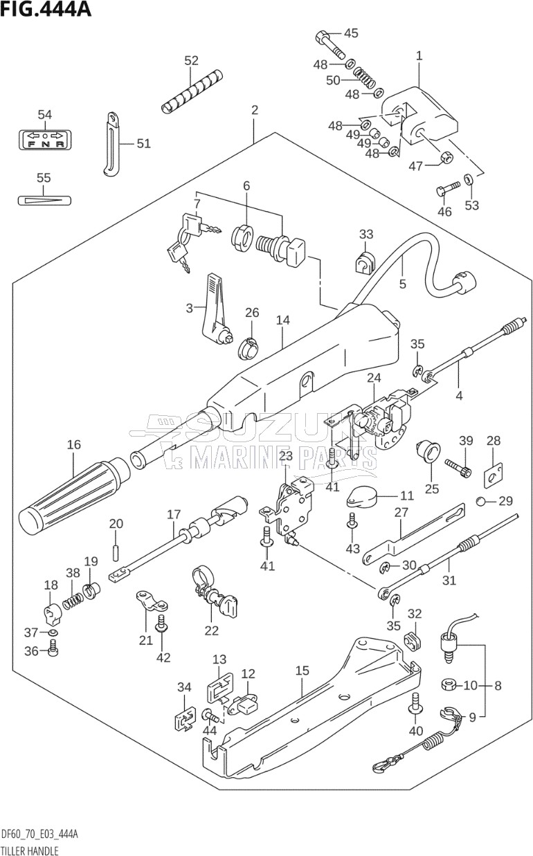 TILLER HANDLE (DF60TH,DF70TH)