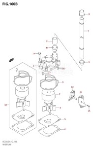 DF200 From 20002F-210001 (E01 E40)  2012 drawing WATER PUMP (DF200T:E40)