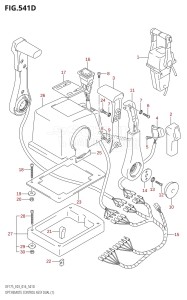 DF175TG From 17502F-610001 (E03)  2016 drawing OPT:REMOTE CONTROL ASSY DUAL (1) (DF175Z:E03)