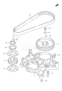 Outboard DF 9.9 drawing Timing Belt