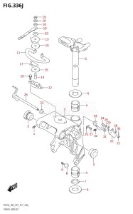 02504F-710001 (2017) 25hp P01-Gen. Export 1 (DF25A  DF25AR  DF25AT  DF25ATH) DF25A drawing SWIVEL BRACKET (DF30AQ:P01)