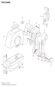 04004F-910001 (2019) 40hp E34-Italy (DF40AST) DF40A drawing OPT:REMOTE CONTROL ASSY SINGLE (1)