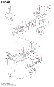 07003F-410001 (2014) 70hp E01 E40-Gen. Export 1 - Costa Rica (DF70A  DF70ATH) DF70A drawing OPT:REMOTE CONTROL ASSY SINGLE (2) (DF90A:E01)