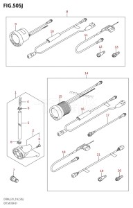 DF80A From 08002F-410001 (E01 E40)  2014 drawing OPT:METER KIT (DF90ATH:E01)