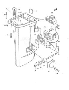 Outboard DT 40 drawing Drive Shaft Housing