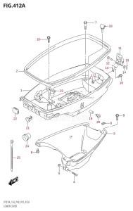 DT9.9A From 00993K-910001 (P36 P40)  2019 drawing LOWER COVER (DT9.9A:P36,DT9.9A:P81,DT15A:P36,DT15A:P81)