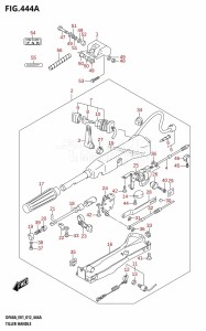 DF40A From 04003F-210001 (E01)  2012 drawing TILLER HANDLE (DF40AQH:E01)