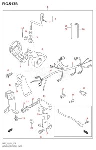 DF15 From 01502F-780001 (P01)  2007 drawing OPT:REMOTE CONTROL PARTS (K5,K6,K7,K8,K9,K10,011)