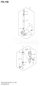 08002F-310001 (2013) 80hp E40-Costa Rica (DF80A) DF80A drawing OPT:METER (2) (DF70A E01)