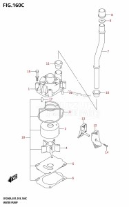 DF225Z From 22503Z-810001 (E01 E40)  2018 drawing WATER PUMP (DF200AZ:E01)