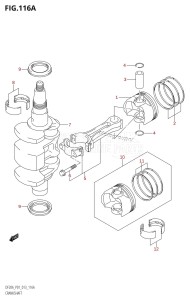 DF20A From 02002F-310001 (P01 P40)  2013 drawing CRANKSHAFT