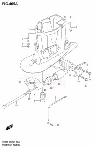 DF200AT From 20003F-440001 (E03 E11 E40)  2024 drawing DRIVE SHAFT HOUSING