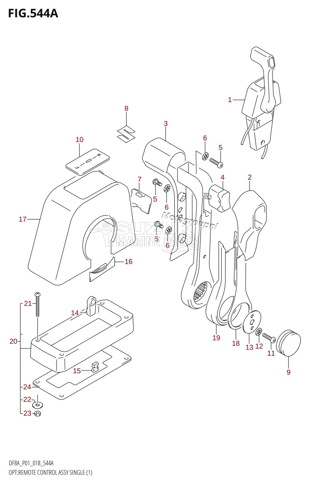 OPT:REMOTE CONTROL ASSY SINGLE (1)