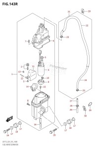 DF150 From 15002F-510001 (E01 E40)  2015 drawing FUEL VAPOR SEPARATOR (DF175ZG:E01)