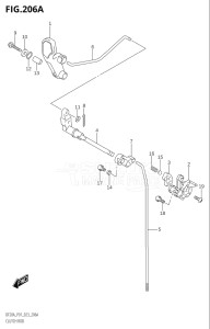 02002F-040001 (2020) 20hp E01 P01 P40-Gen. Export 1 (DF20A   DF20A    DF20AR   DF20AR    DF20AT   DF20AT    DF20ATH   DF20ATH) DF20A drawing CLUTCH ROD (SEE NOTE)