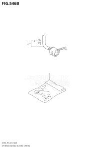 01504F-340001 (2023) 15hp E03-USA (DF15ATH) DF15A drawing OPT:REMOCON CABLE (ELECTRIC STARTER) (SEE NOTE)